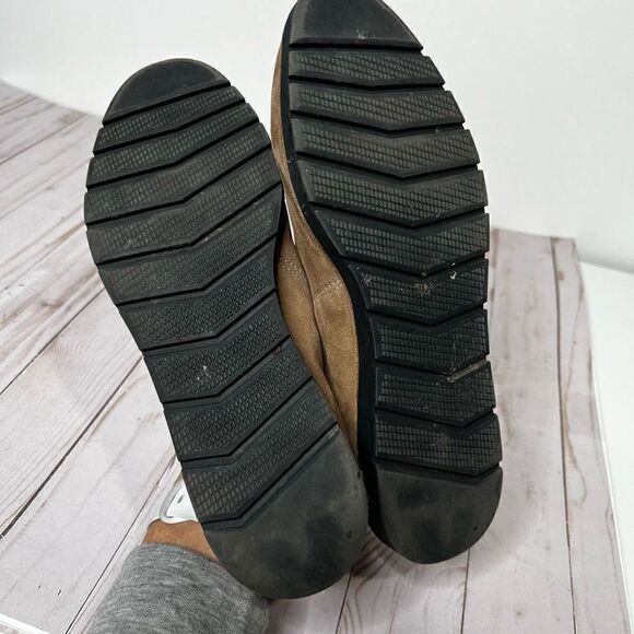 VANELi Taupe Brown Suede Leather Slip On Loafers WIDE - Picture 9 of 9